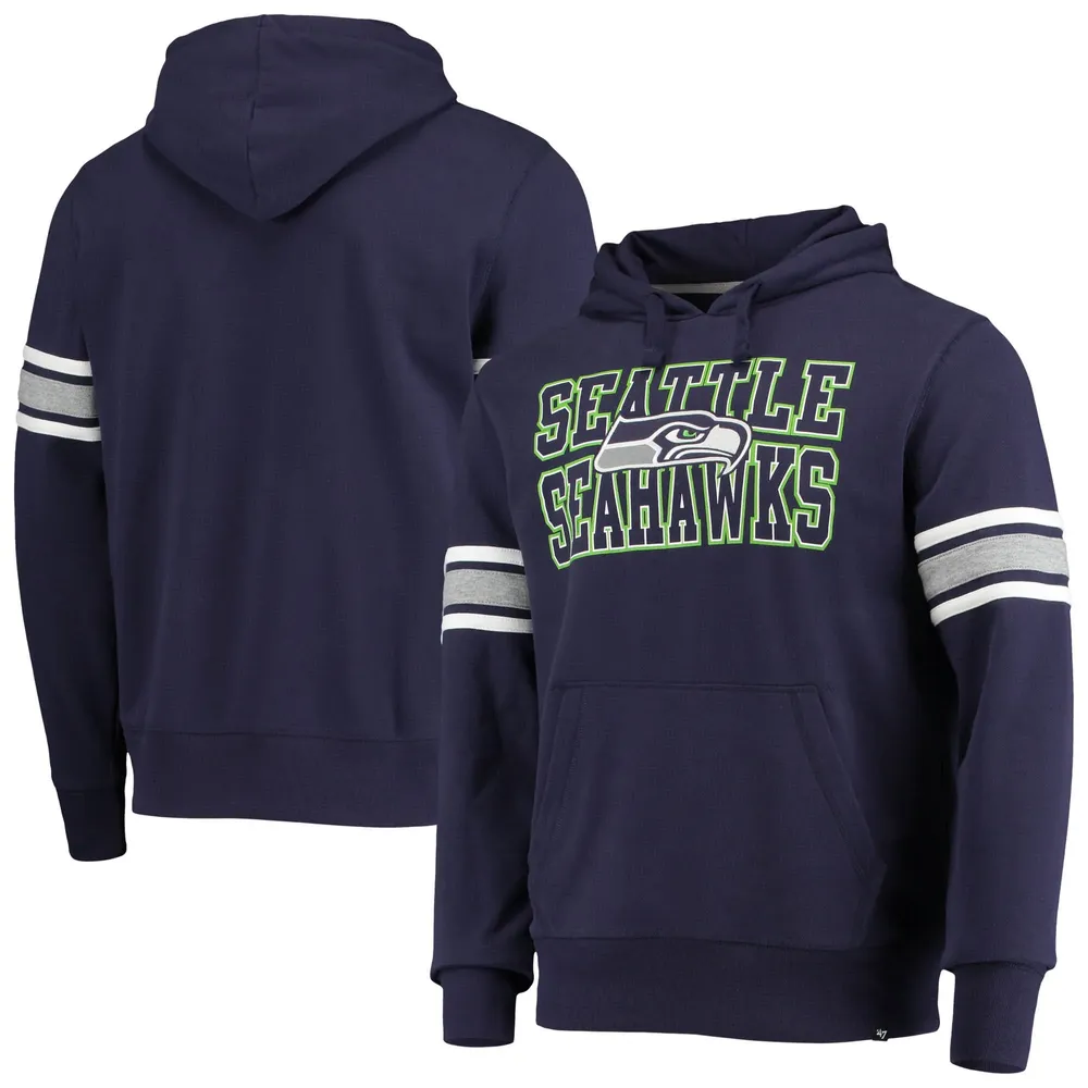 47 Brand Seahawks College Double Block Pullover Hoodie - Men's