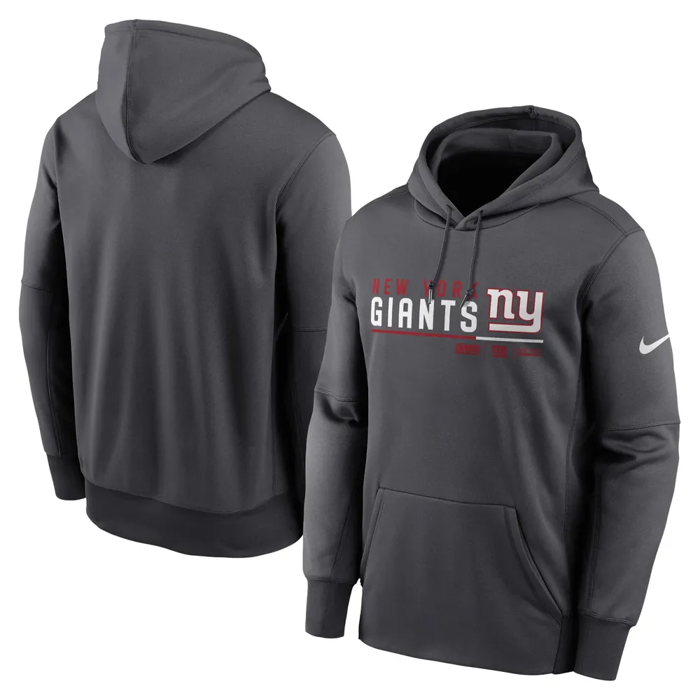 Nike Giants Prime Logo Name Split Pullover Hoodie - Men's