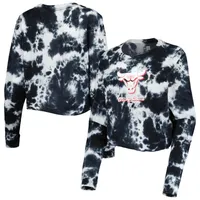 New Era Bulls Tie Dye Cropped Long Sleeve T-Shirt - Women's