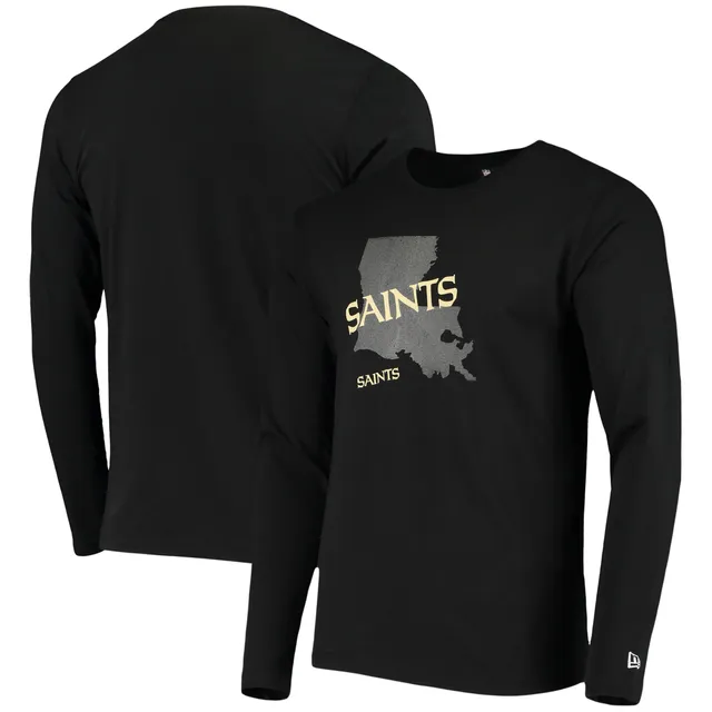 Men's Tommy Bahama Heathered Gray New Orleans Saints Sport Lei Pass Long Sleeve T-Shirt