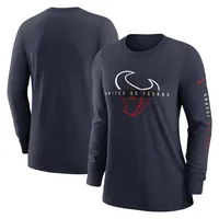 Nike Texans Prime Split Long Sleeve T-Shirt - Women's