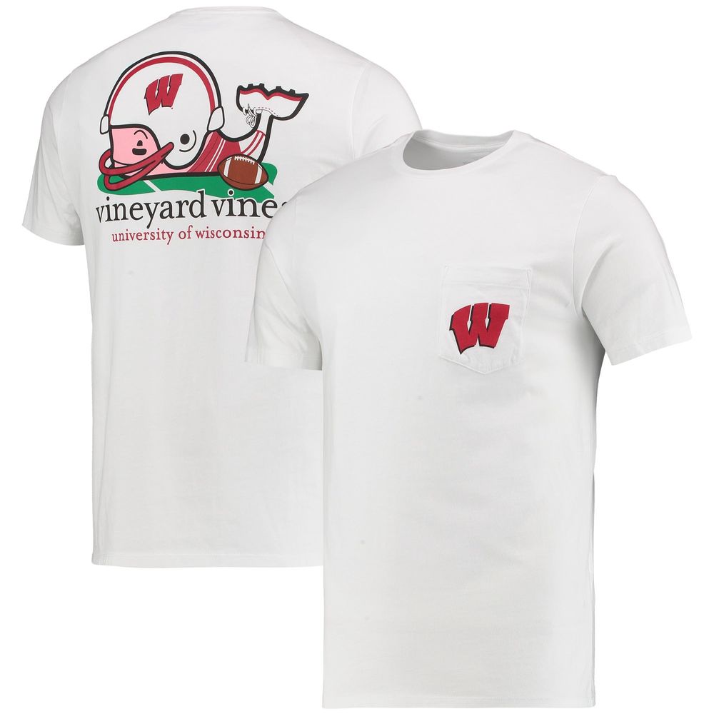 Vineyard Vines Wisconsin Football Whale T-Shirt - Men's