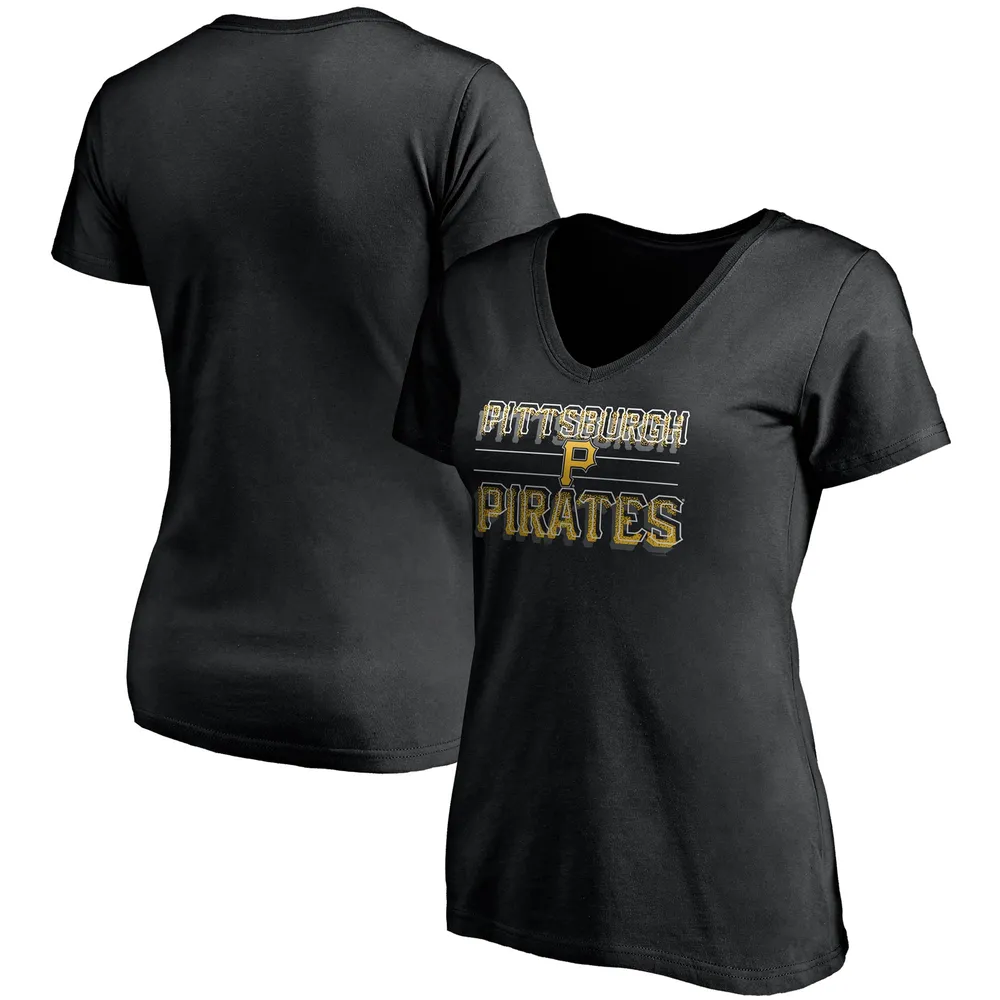 Fanatics Pirates Compulsion to Win V-Neck T-Shirt - Women's