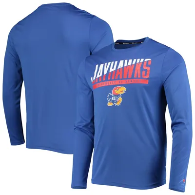 Champion Kansas Wordmark Slash Long Sleeve T-Shirt - Men's