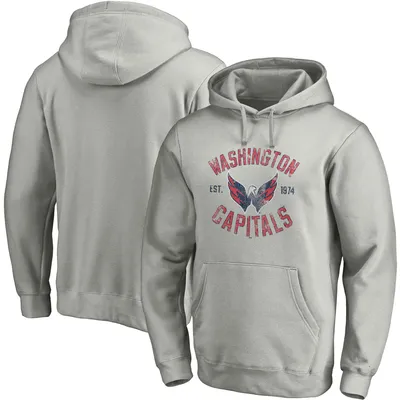 Fanatics Capitals Heritage Fitted Pullover Hoodie - Men's