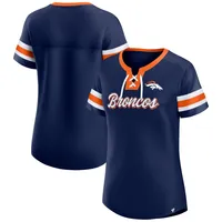 Fanatics Broncos Original State Lace-Up T-Shirt - Women's