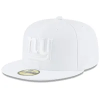 Men's New Era White New York Giants Omaha 59FIFTY Fitted Hat