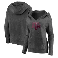 Fanatics Texas A&M Primary Logo V-Neck Pullover Hoodie - Women's