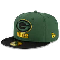 New Era Packers 2021 Sideline Road 59FIFTY Fitted Hat - Men's