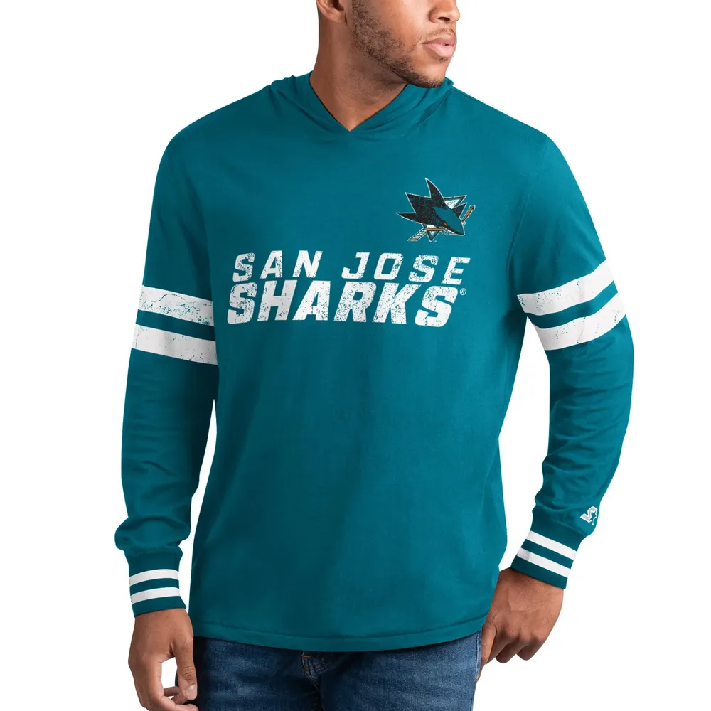 Starter Sharks Offense Hoodie Long Sleeve T-Shirt - Men's