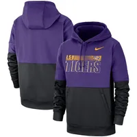 Nike LSU Sideline Pullover Hoodie - Men's