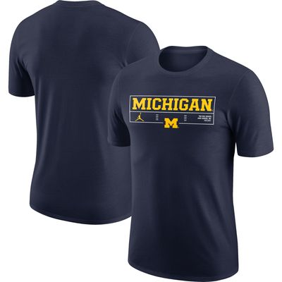 Jordan Michigan Wordmark Stadium T-Shirt - Men's