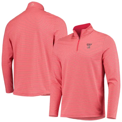 Southern Tide Texas Tech Striped Quarter-Zip Jacket - Men's