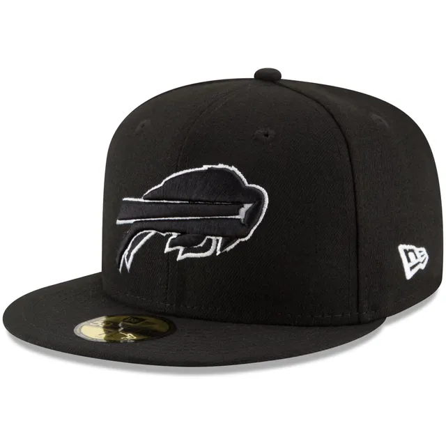 Men's Buffalo Bills New Era Black B-Dub 59FIFTY Fitted Hat