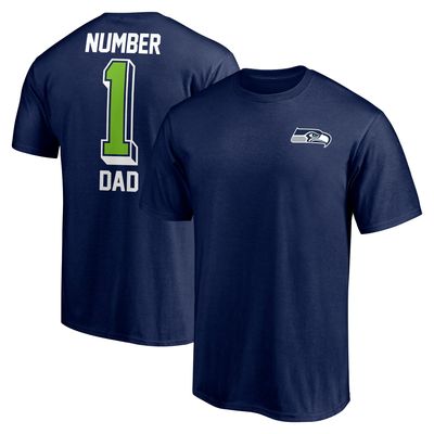 Fanatics Seahawks College #1 Dad T-Shirt - Men's