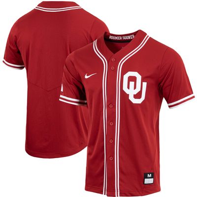 Nike Oklahoma Replica Full-Button Baseball Jersey - Men's