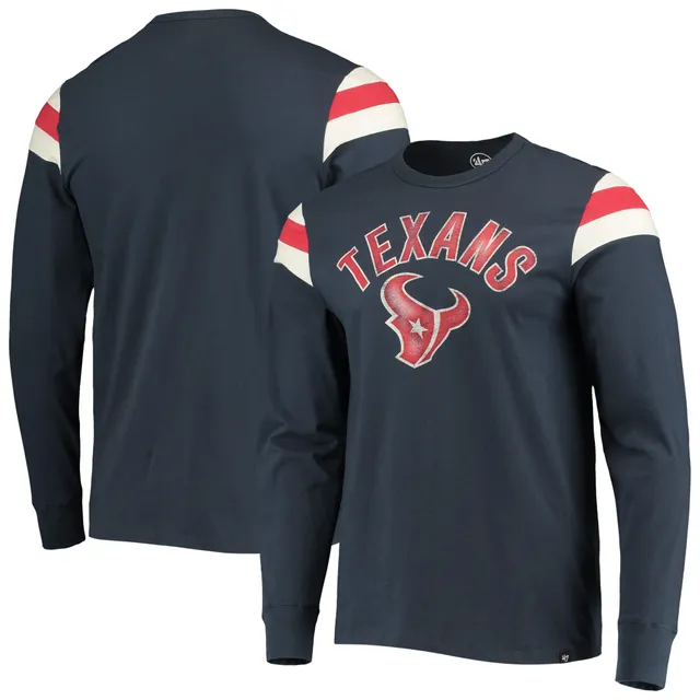 Men's Fanatics Branded Navy Houston Texans Clear Sign Long Sleeve T-Shirt