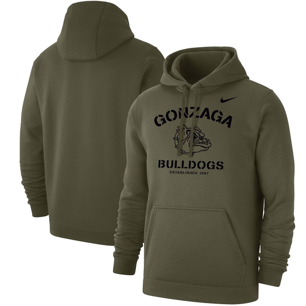 Nike Gonzaga Stencil Arch Club Fleece Pullover Hoodie - Men's