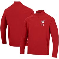 Under Armour Wisconsin Coaches Squad Quarter-Zip Jacket - Men's