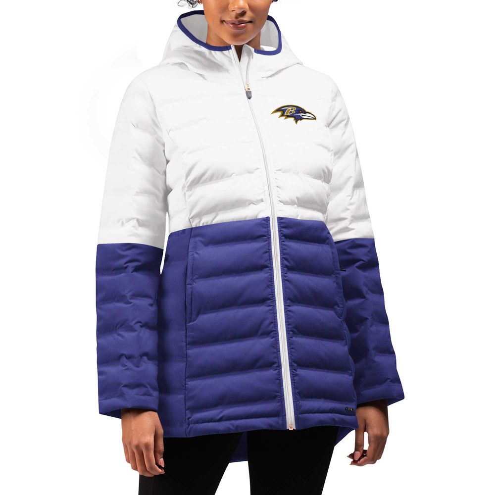 MSX by Michael Strahan Ravens Willow Quilted Hoodie Full-Zip Jacket -  Women's