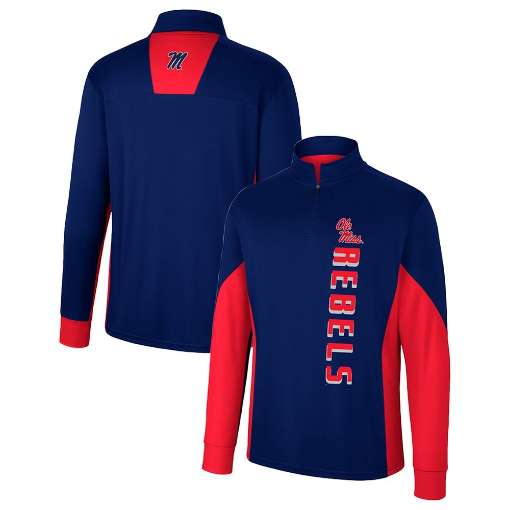 Colosseum Ole Miss Bart Quarter-Zip Windshirt - Men's