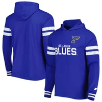 Starter Blues Offense Long Sleeve Hoodie T-Shirt - Men's