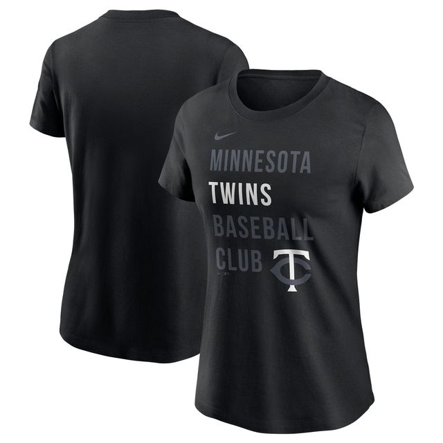 Women's Tiny Turnip White Minnesota Twins Baseball Bow T-Shirt