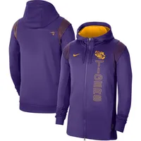 Nike LSU 2021 Sideline Full-Zip Hoodie - Men's