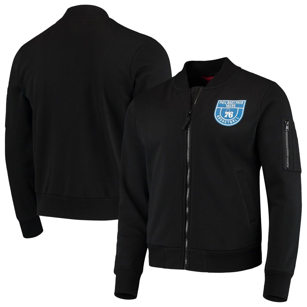 Sportiqe 76ers Maverick Fleece Bomber Full-Zip Jacket - Men's