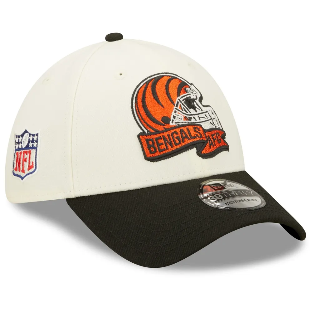 Men's Cincinnati Bengals New Era White Team White Out 39THIRTY Flex Hat