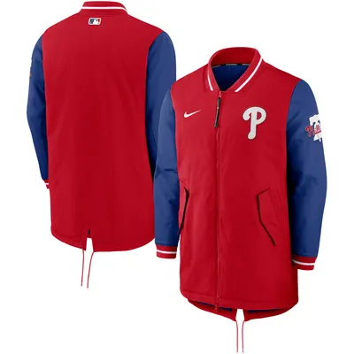 Lids Philadelphia Phillies Nike Rewind Warmup V-Neck Pullover Jacket -  White/Light Blue