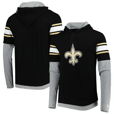 New Era Saints Long Sleeve Hoodie T-Shirt - Men's