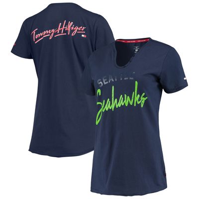 Tommy Hilfiger Seahawks College Riley V-Neck T-Shirt - Women's