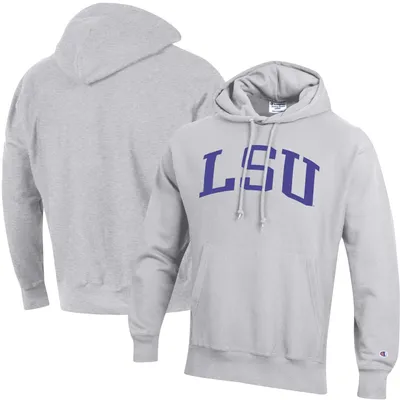 Champion LSU Team Arch Reverse Weave Pullover Hoodie - Men's