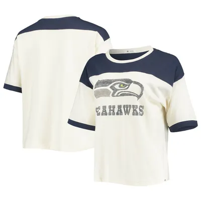 47 Brand Seahawks College Billie Cropped T-Shirt - Women's