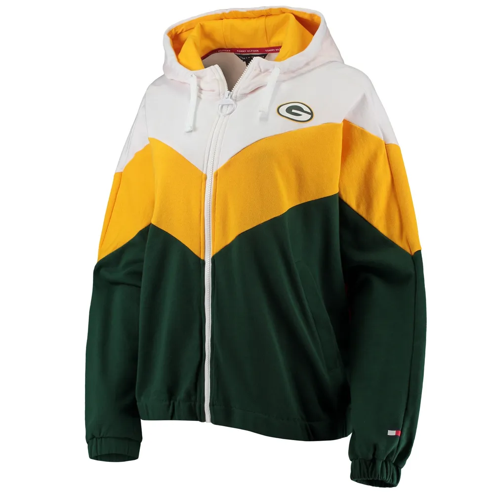 Green Bay Packers Nike Women's Gym Vintage Full-Zip Hoodie - Green