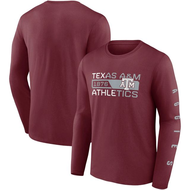 Fanatics Texas A&M Broad Jump 2-Hit Long Sleeve T-Shirt - Men's