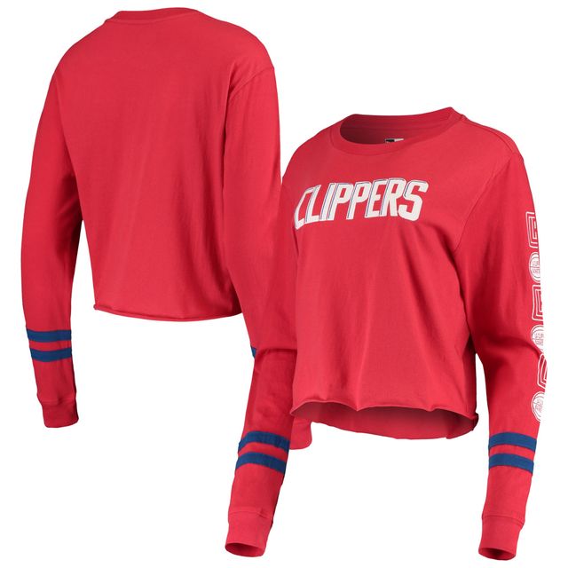 New Era Clippers Cropped Long Sleeve T-Shirt - Women's