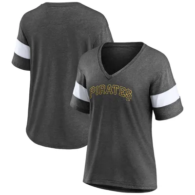 Lids Pittsburgh Pirates Tiny Turnip Women's Diamond Cross Bats 3/4-Sleeve  Raglan T-Shirt - White/Black