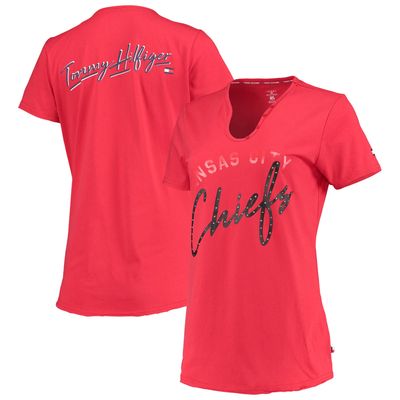 Tommy Hilfiger Chiefs Riley V-Neck T-Shirt - Women's