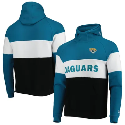 New Era Jaguars Colorblock Current Pullover Hoodie - Men's