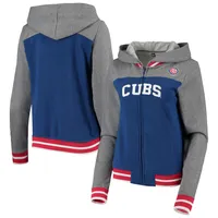 New Era Cubs French Terry Varsity Full-Zip Hoodie - Women's