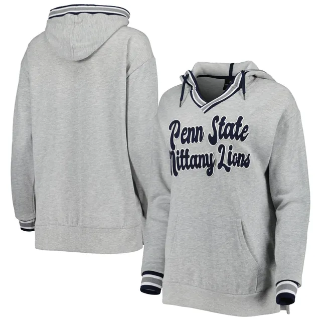 New Orleans Saints Nike Women's Gym Vintage Raglan Full-Zip Hoodie -  Heathered Charcoal/Black