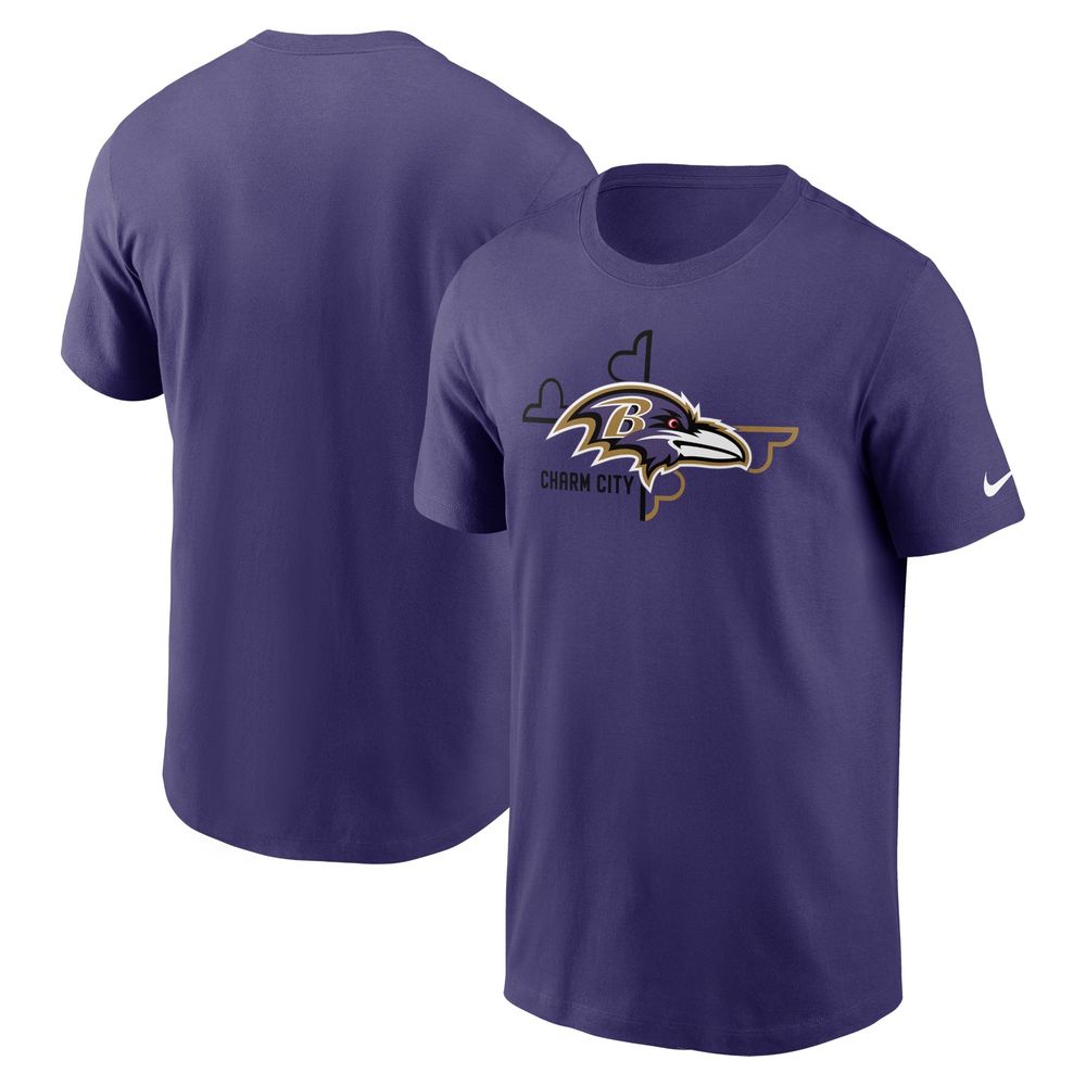 Baltimore Ravens Pride Graphic T-Shirt - White - Mens