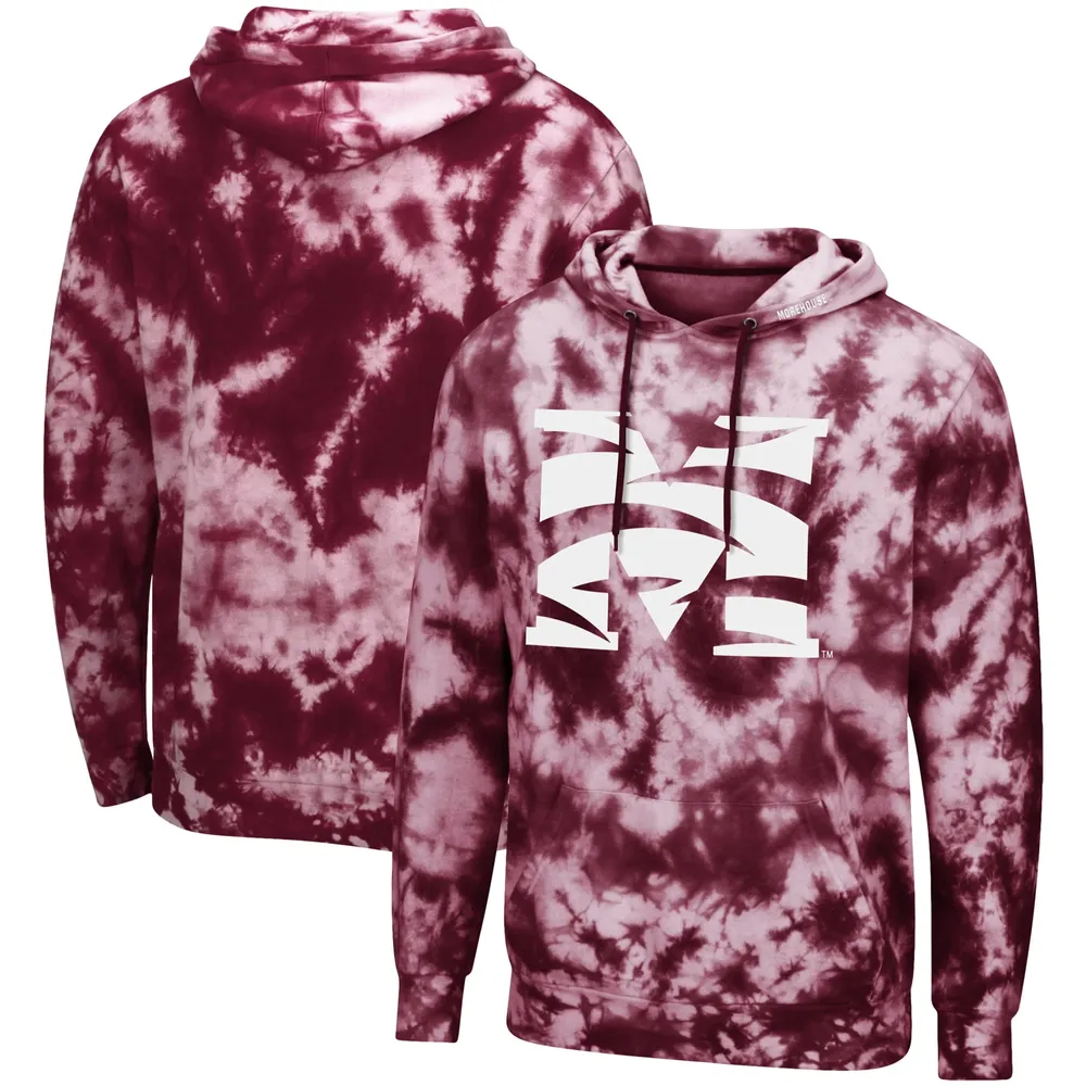 Colosseum Morehouse Tie-Dye Pullover Hoodie - Men's