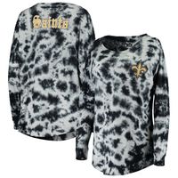 New Era Saints Tie-Dye Long Sleeve T-Shirt - Women's