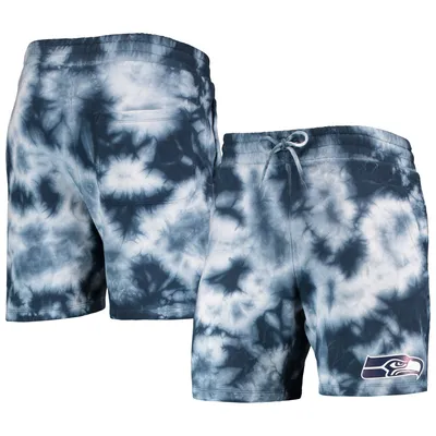 New Era Seahawks College Tie-Dye Shorts - Men's