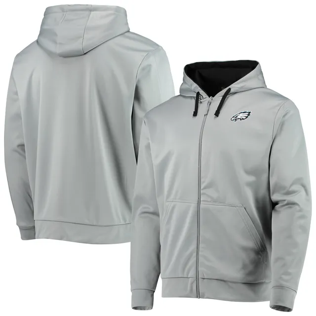 Philadelphia Eagles Antigua Tonal Logo Protect Full-Zip Hoodie - Black