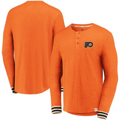 Fanatics Flyers True Classics Henley Long Sleeve T-Shirt - Men's