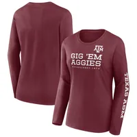 Fanatics Texas A&M Rally Cry 2-Hit T-Shirt - Women's